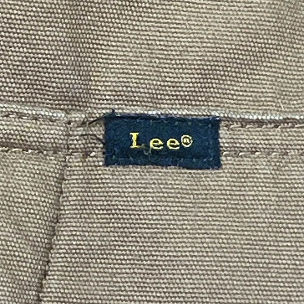 Lee‎ Mens Brown Cotton Canvas Sherpa Lined Workwear Vest XL Full Zip Pockets